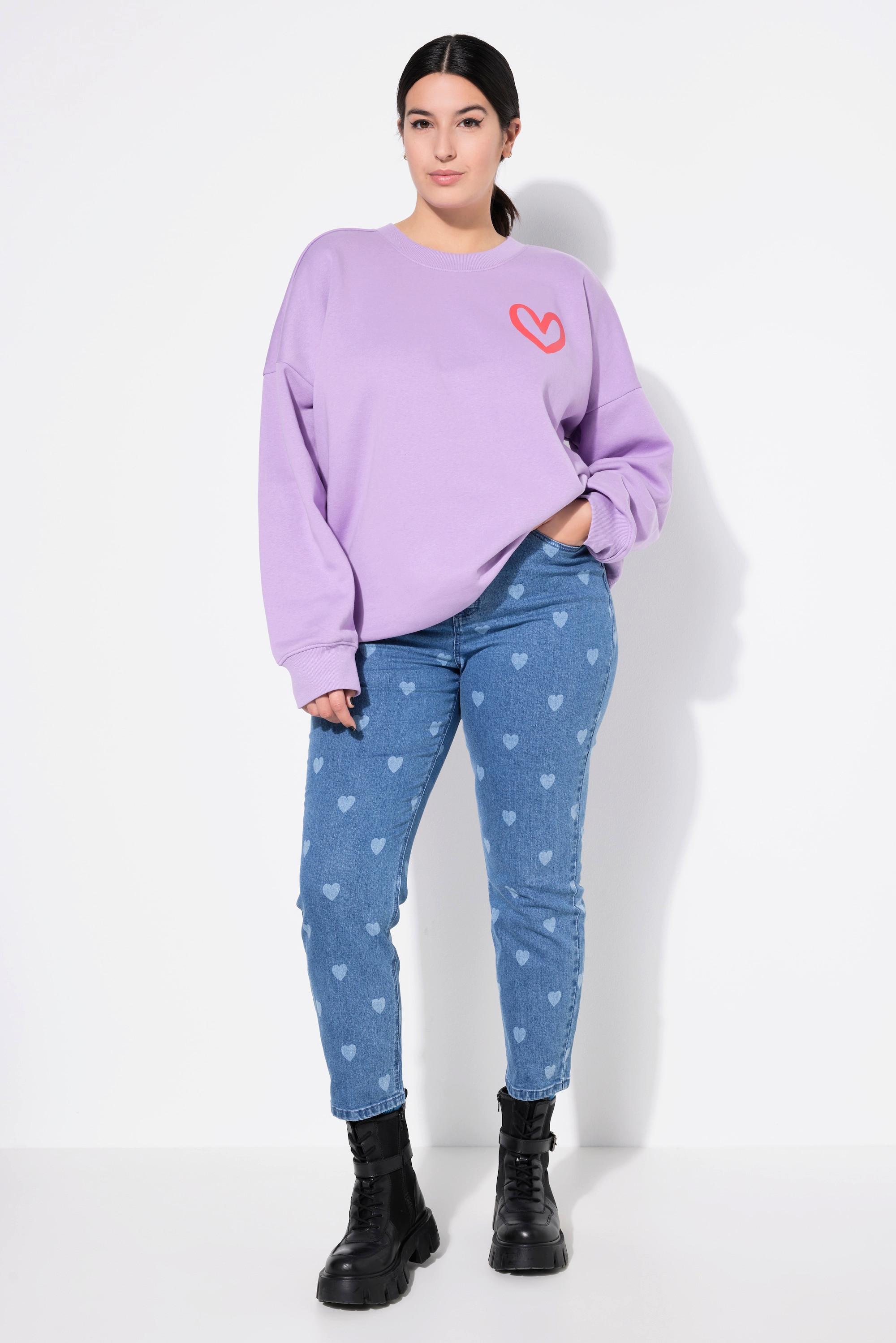 Studio Untold  Mom-Jeans, 5-Pocket, Heart-Print 