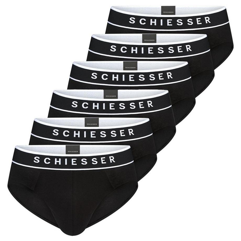 Schiesser Lot de 6 Slips Rio 95/5 Coton Biologique  