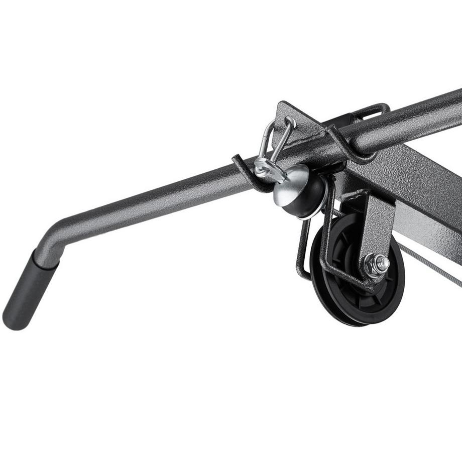 Tectake  Kraftstation Arnie mit Butterfly- und Beinstreckermodul Latzugstange und Seilzug 