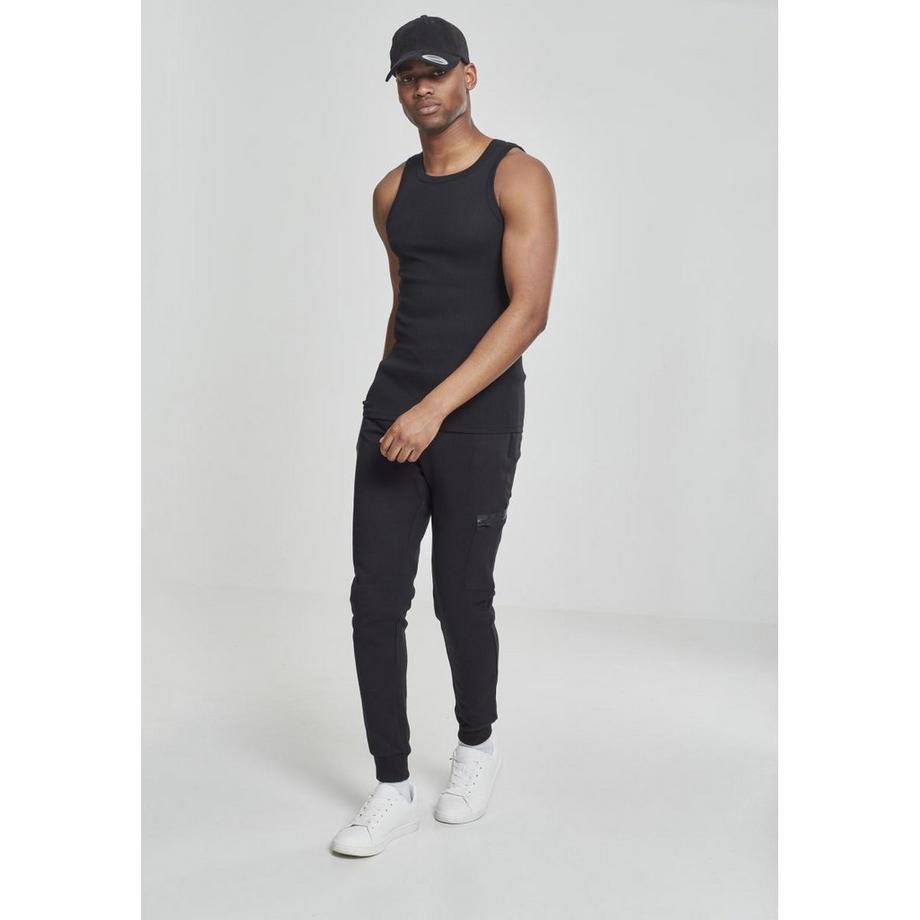 URBAN CLASSICS Basic Geripptes Tanktop  