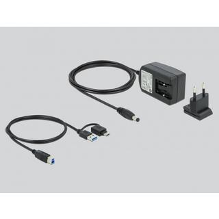 DeLock  87771 Notebook-Dockingstation & Portreplikator Kabelgebunden Schwarz, Weiß 