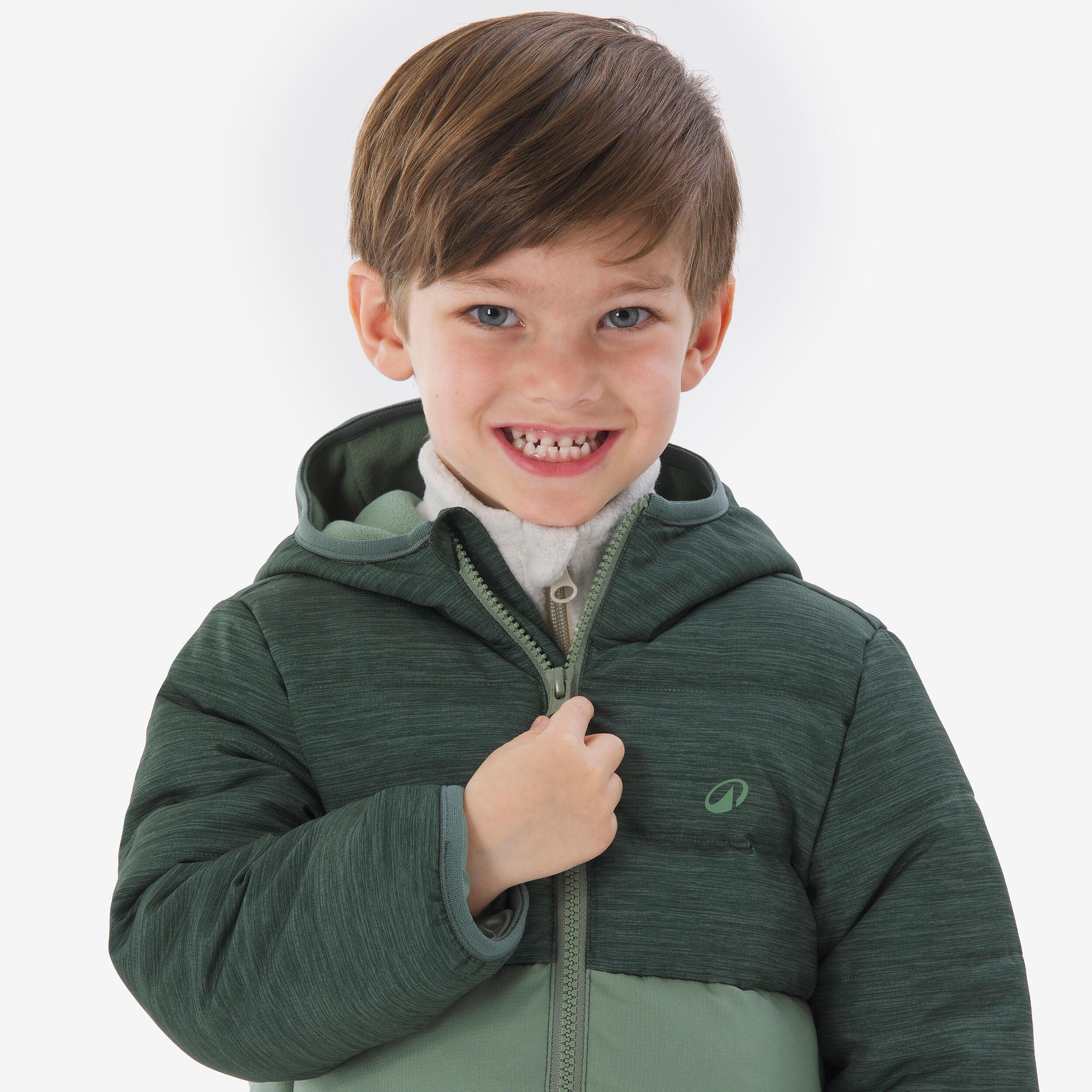 QUECHUA Wattierte Jacke Kinder warm Bergwandern  