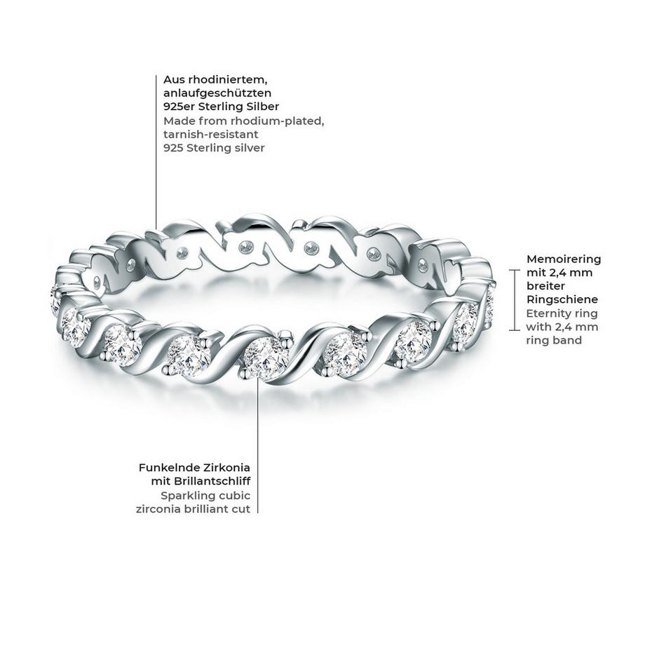 Rafaela Donata  Ring Sterling Silber Zirkonia weiß 