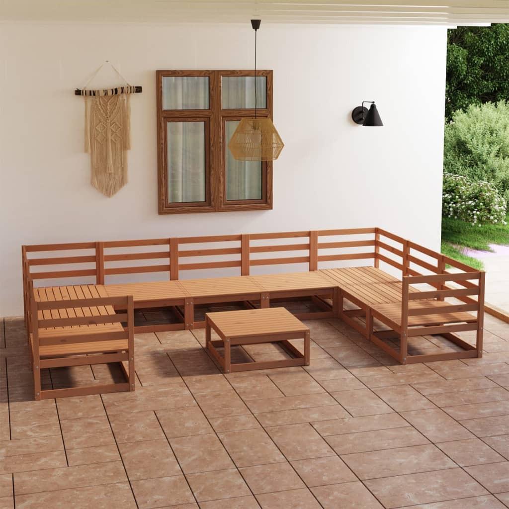 VidaXL set salotto da giardino Legno di pino  