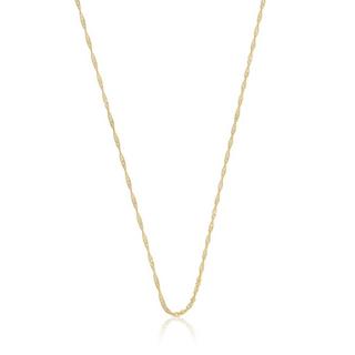 MUAU Schmuck  Collier Singapur Gelbgold 750, 1.2mm, 50cm 