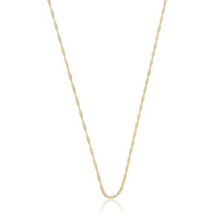 MUAU Schmuck  Collier Singapur Gelbgold 750, 1.2mm, 50cm 