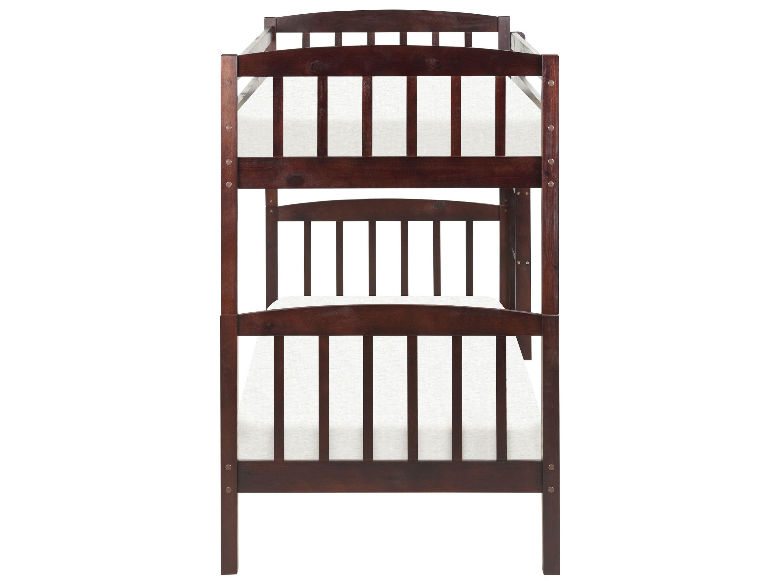 Beliani Hochbett aus Kiefernholz Skandinavisch REVIN  