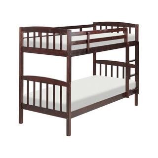 Beliani Hochbett aus Kiefernholz Skandinavisch REVIN  