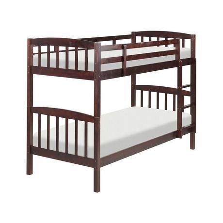 Beliani Hochbett aus Kiefernholz Skandinavisch REVIN  