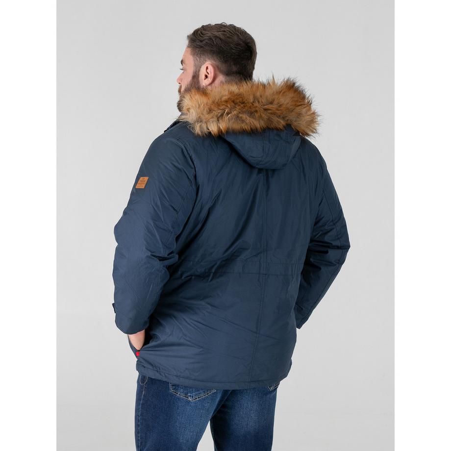 Duke Lovet Parka à bordure en fausse fourrure  
