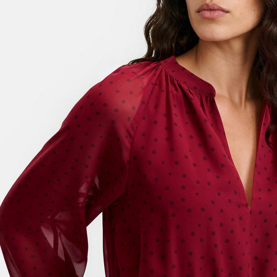 La Redoute Collections Gepunktetes Kleid mit langen Ärmeln  