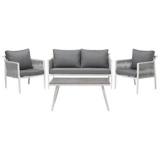 Beliani Lounge Set mit Tisch aus Aluminium Klassisch LATINA  