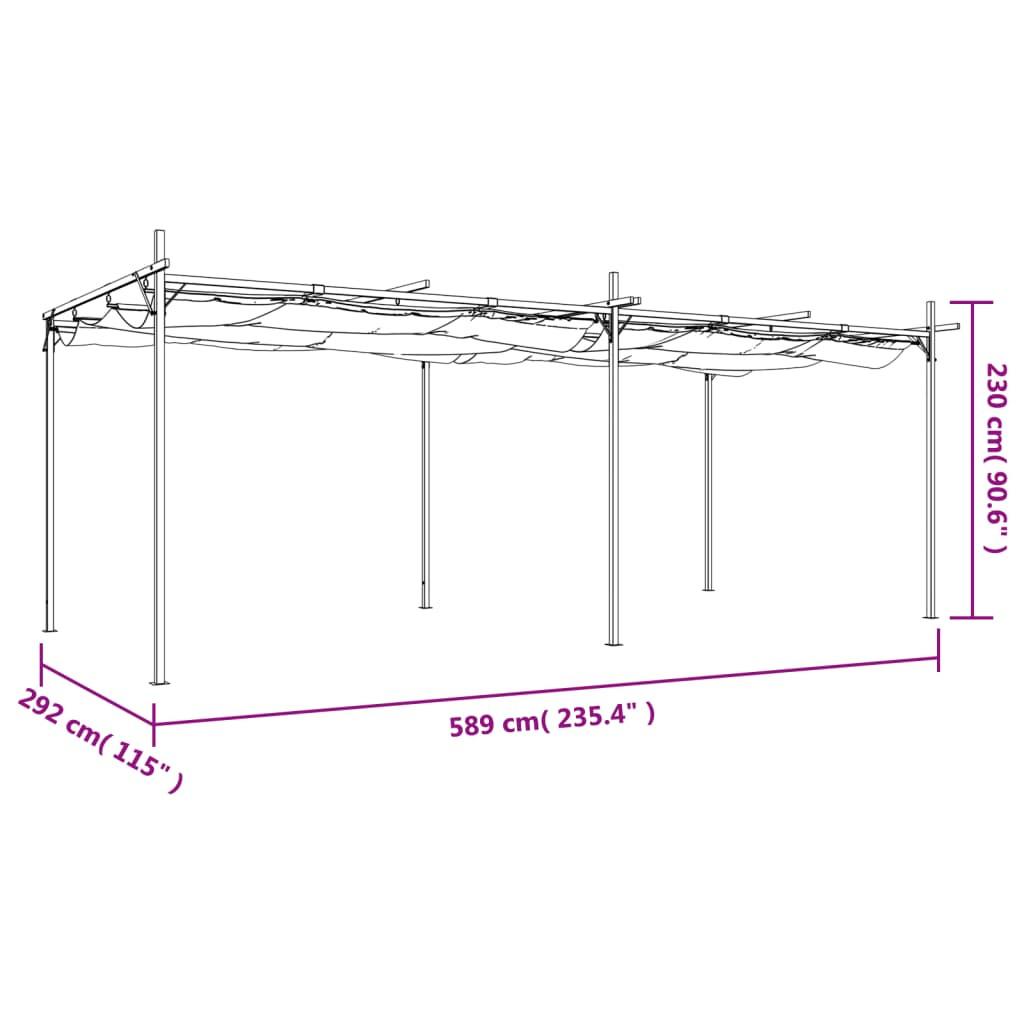 VidaXL Pergola tissu  