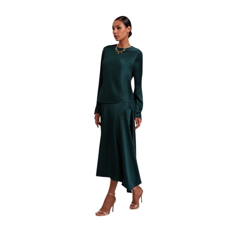 TED BAKER Langärmeliges Oberteil mit Rundhalsausschnitt und Mesh-Details  