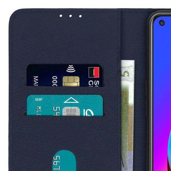 Avizar  Étui Folio Oppo A94 5G Bleu Nuit 