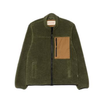 kurze püschjacke mit kontrastierender brusttasche revoution