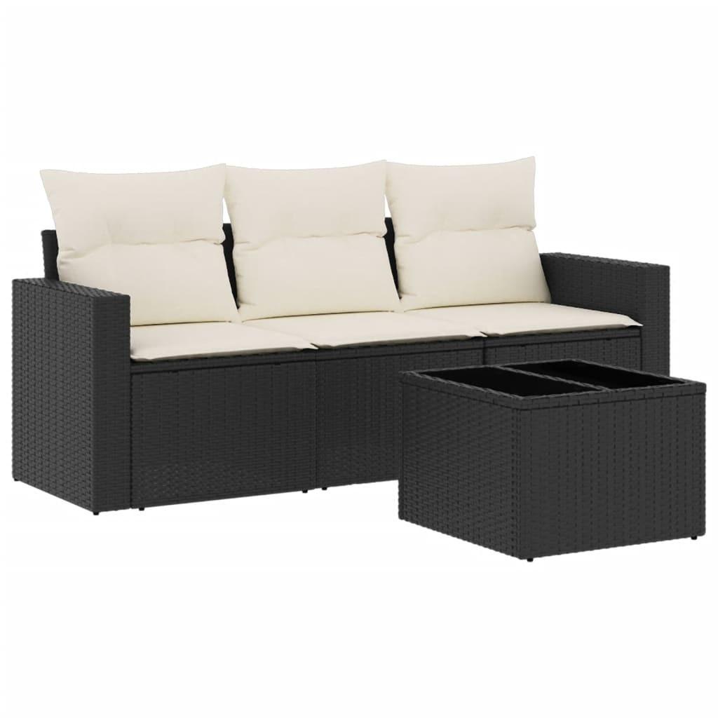 VidaXL set divano da giardino Polirattan  