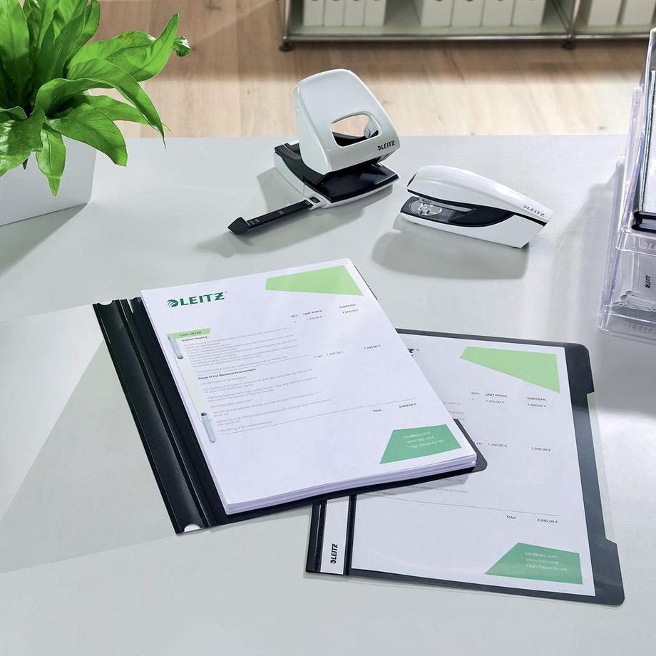 Leitz LEITZ Standard Plastik-Hefter A4 41910095 schwarz  