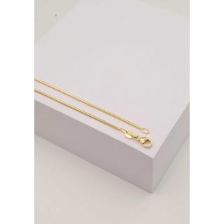 MUAU Schmuck  Collier Schlange Gelbgold 750, 1.2mm, 55cm 