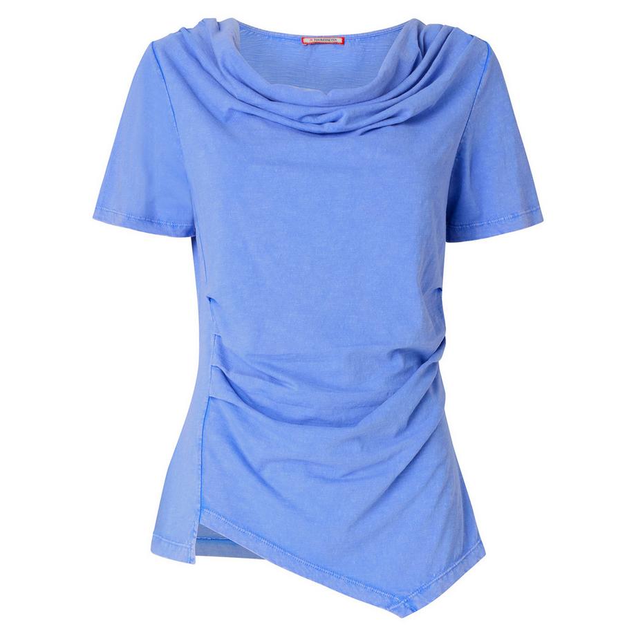 Joe Browns Jersey-Oberteil mit Wasserfallausschnitt und Drapierung  