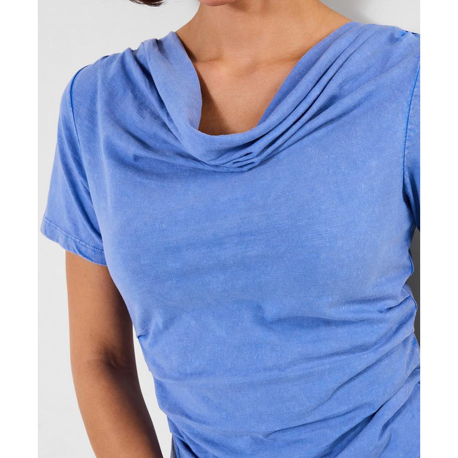 Joe Browns Jersey-Oberteil mit Wasserfallausschnitt und Drapierung  