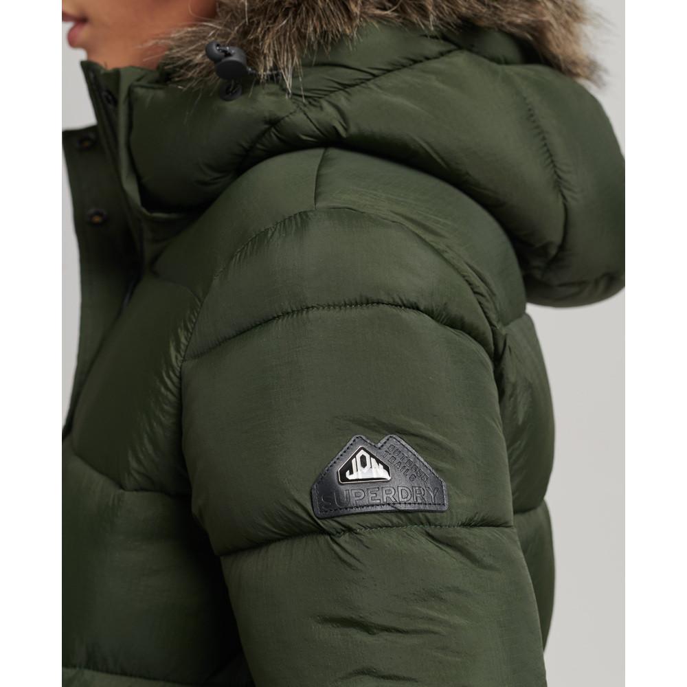 Superdry Kurze Daunenjacke mit Kapuze  