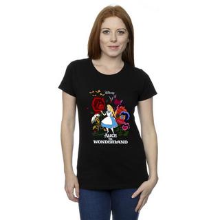 Disney  Tshirt ALICE IN WONDERLAND FLOWERS 