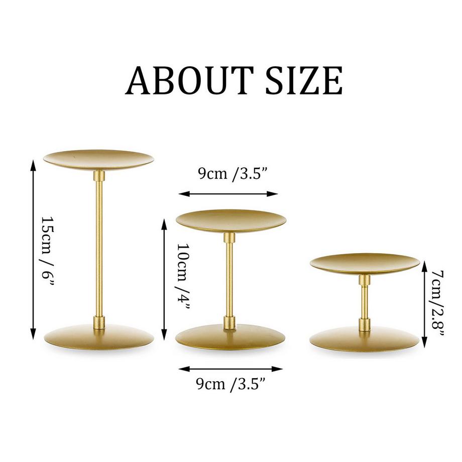 Alopini  Metall Kerzenhalter Kerzenhalter- für Stumpenkerzen Kerzen Adventskranz 6er Set Vintage Modern Deco Tischdekoration 