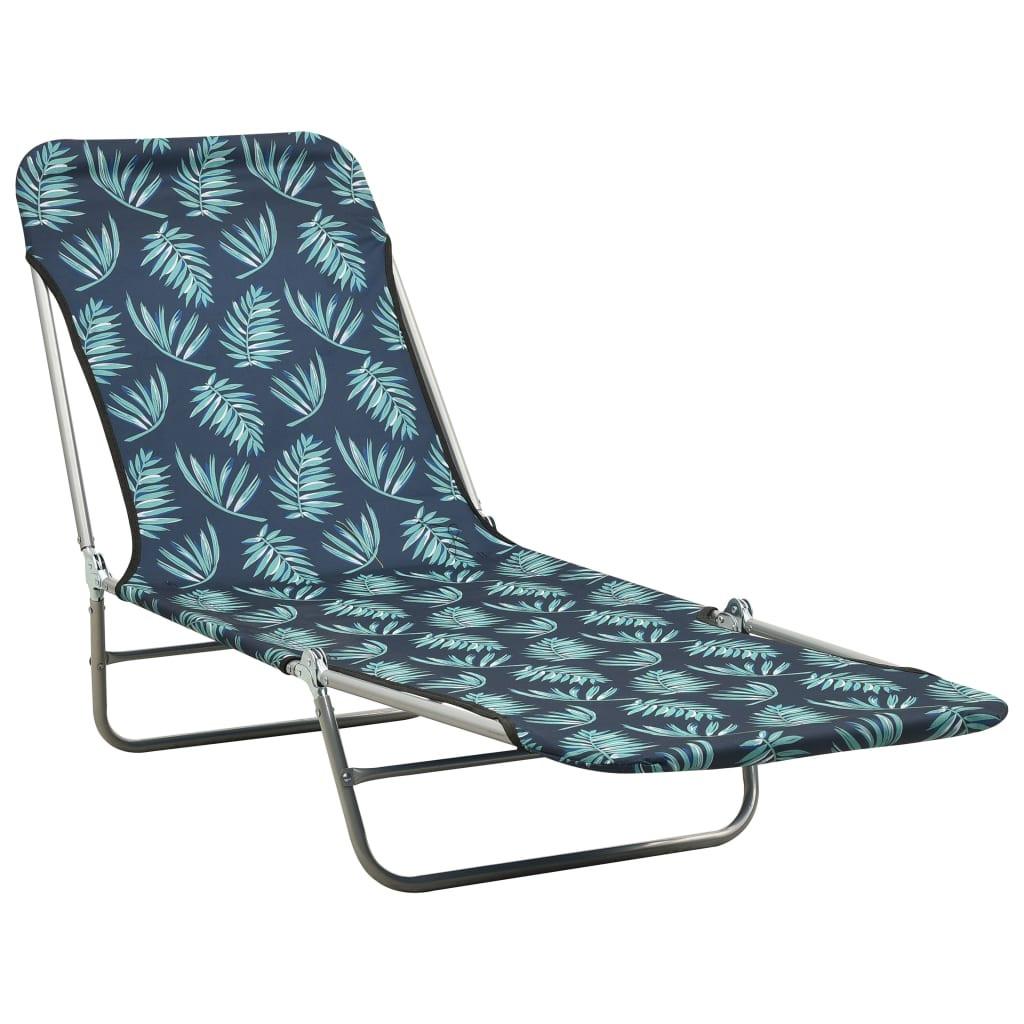 VidaXL Chaise longue tissu  