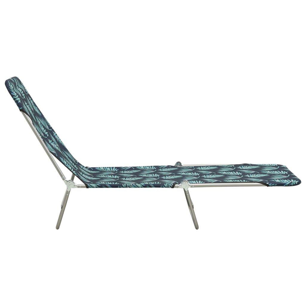 VidaXL Chaise longue tissu  