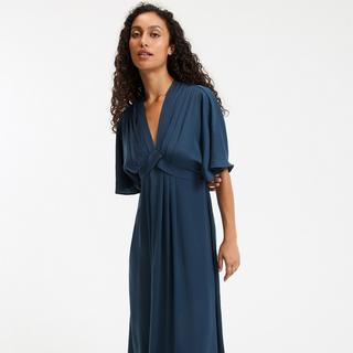 La Redoute Collections Abito lungo svasato scollo a V  