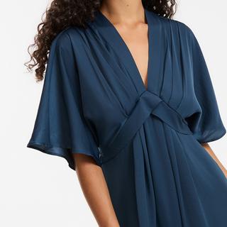 La Redoute Collections Abito lungo svasato scollo a V  