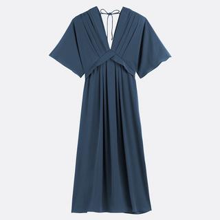 La Redoute Collections Abito lungo svasato scollo a V  