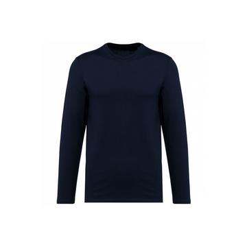 t-shirt maniche lunghe in suprima con scollo rotondo