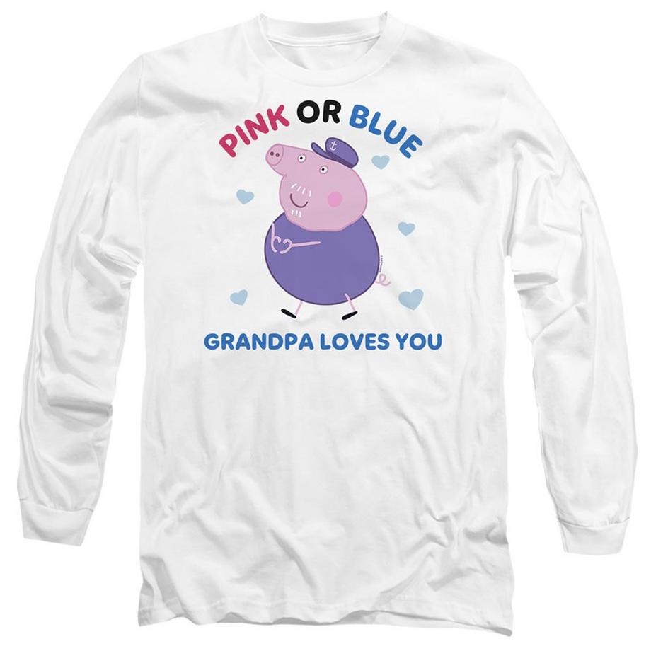 T-ShirtManches Longues Pink Or Blue Grandpa Loves You