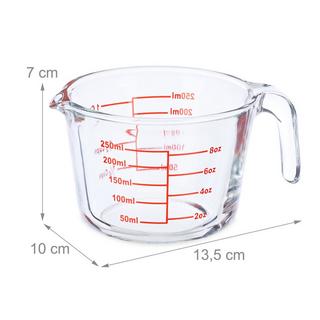 B2X Caraffa graduata in vetro da 250 ml  