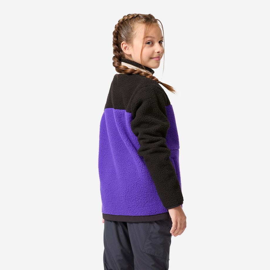 QUECHUA  Veste polaire sherpa chaude enfant 7-15 ans, NH 900 violet 