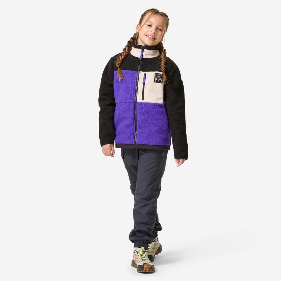 QUECHUA  Veste polaire sherpa chaude enfant 7-15 ans, NH 900 violet 