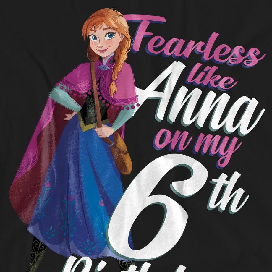 FROZEN Fearless Like Anna 6 Geburtstag T-Shirt  