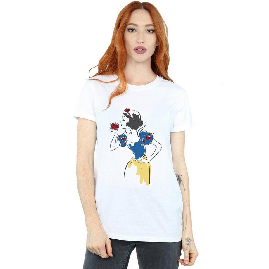 Disney PRINCESS  T-ShirtMotif Blancheneige Motiftyle Pomme Pailletée 
