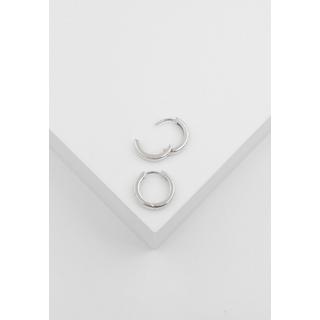 MUAU Schmuck  Creolen Weissgold 750, 14mm 