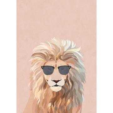 Cool Cat Lion - 30x40 cm