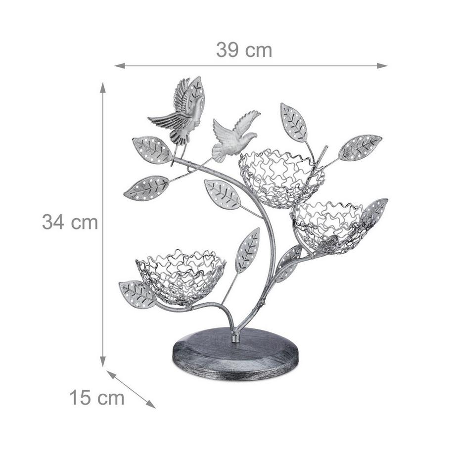 B2X  Arbre à bijoux pour boucles d'oreilles et bagues 