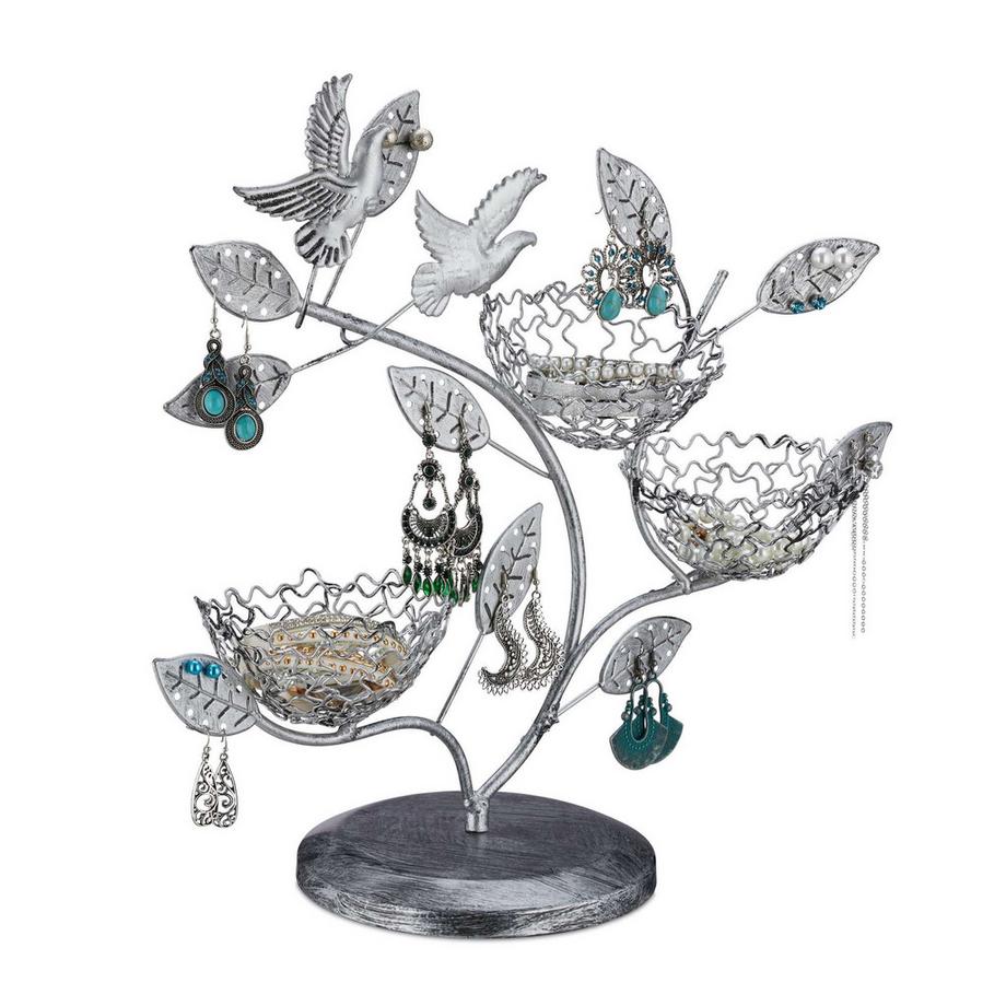 B2X  Arbre à bijoux pour boucles d'oreilles et bagues 