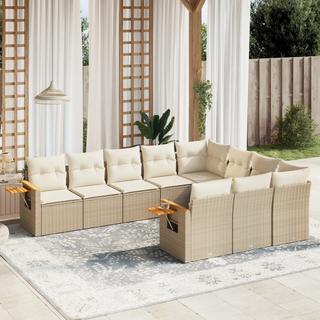 VidaXL set divano da giardino Polirattan  