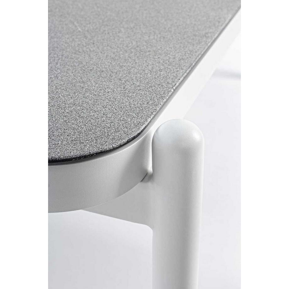 mutoni Table basse de jardin Florencia 120x75 blanc  