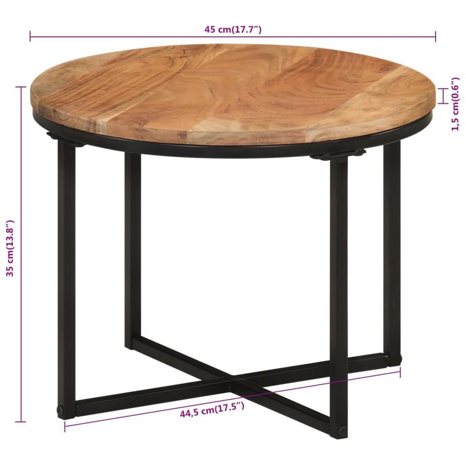 VidaXL Table basse bois  