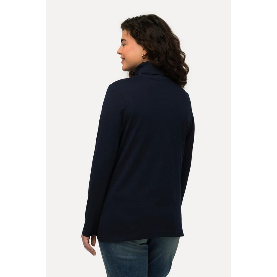 Ulla Popken Rollkragen Langarmshirt Slim Fit  