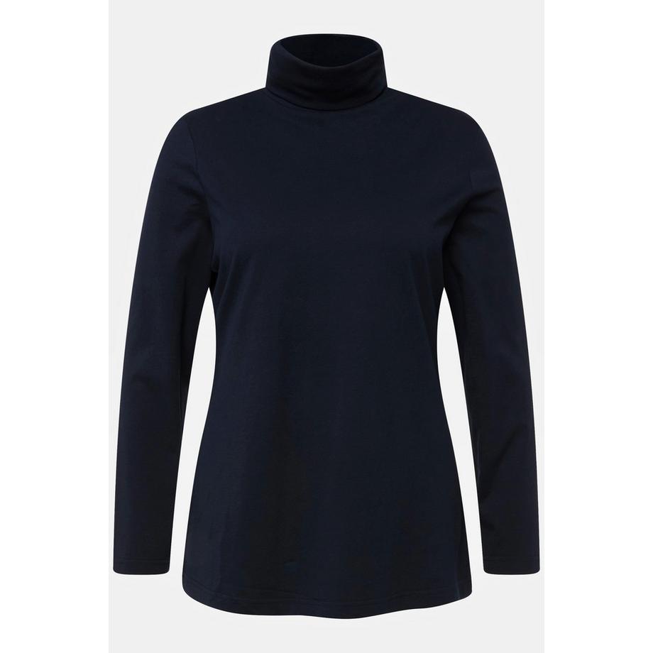 Ulla Popken Rollkragen Langarmshirt Slim Fit  