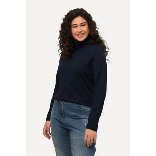 Ulla Popken  Shirt, Rollkragen, Slim, Langarm 